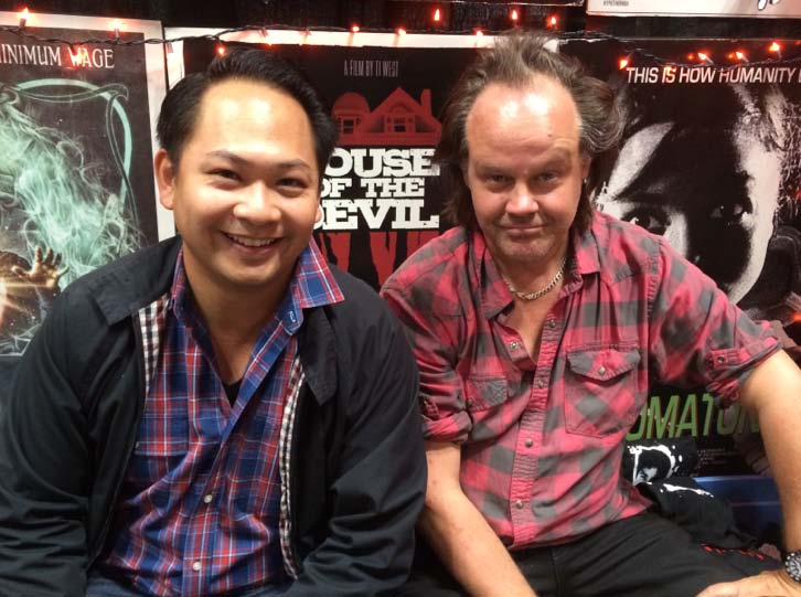 Producer Peter Phok and Fessenden at NYCC