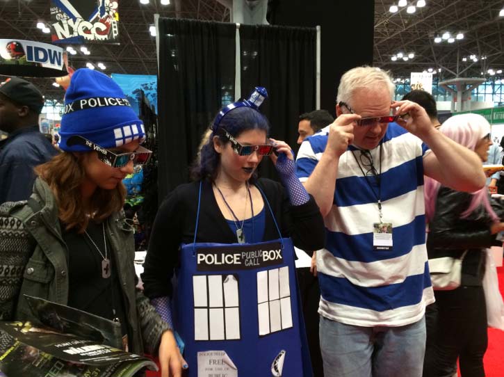 Visitors undergo the GEP 3D Experience