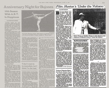 READ >> Archived 1984 review of UNDER THE VOLCANO